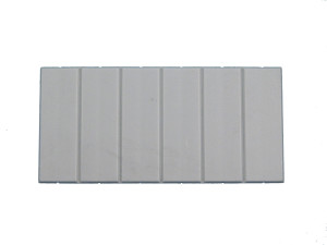 lot de 2 Plaques d'obturation sectionnables blanches 6,5 modules Unibis