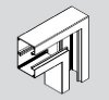 Angle plat pour Plinthe Electrique Appareillable PVC 65 x 100 mm